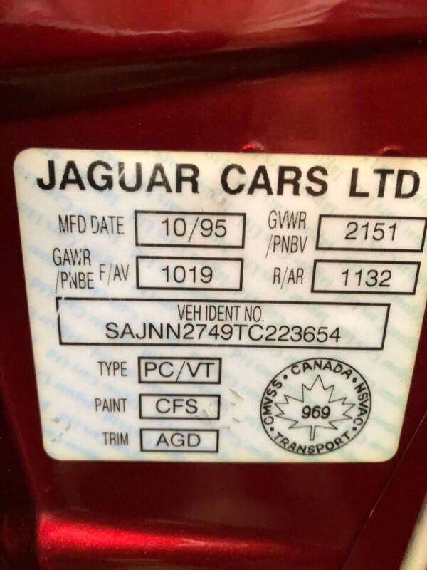 1996 Jaguar XJS Convertible