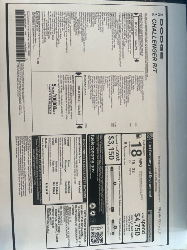 2015 Dodge Challenger R/T