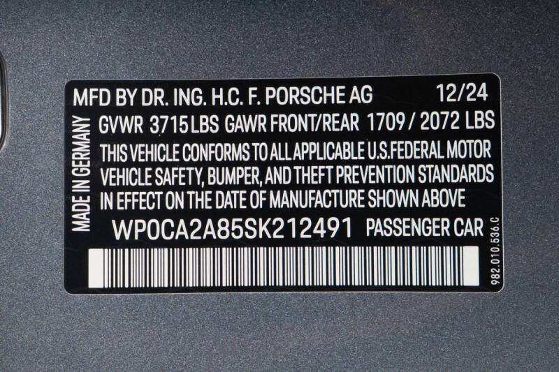 2025 Porsche 718 Boxster