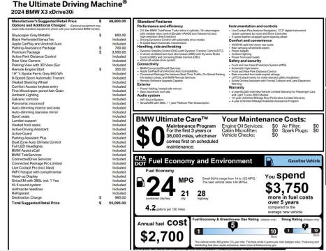 2024 BMW X3 xDrive30i