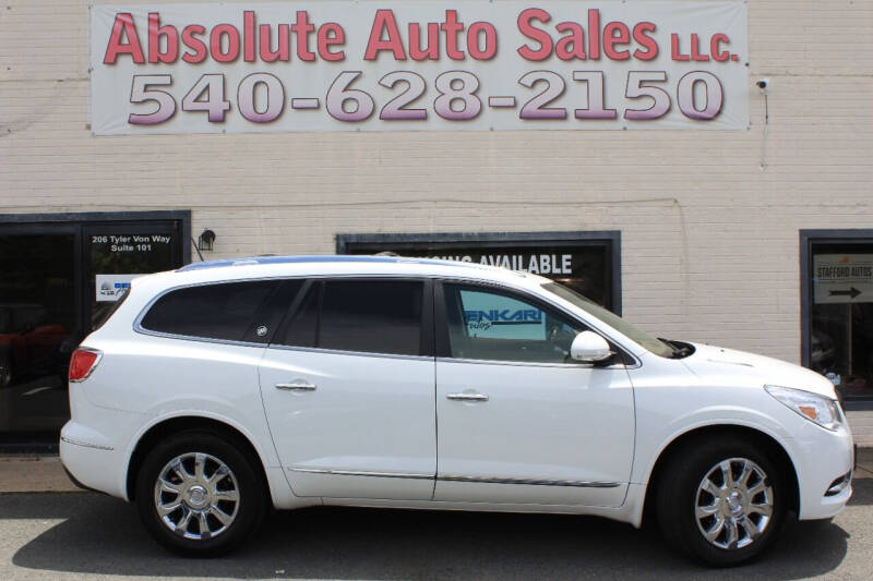 2016 Buick Enclave for sale at Absolute Auto Sales in Fredericksburg VA