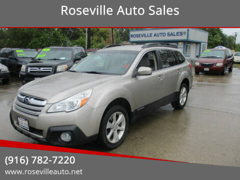 2014 Subaru Outback for sale at Roseville Auto Sales in Roseville CA