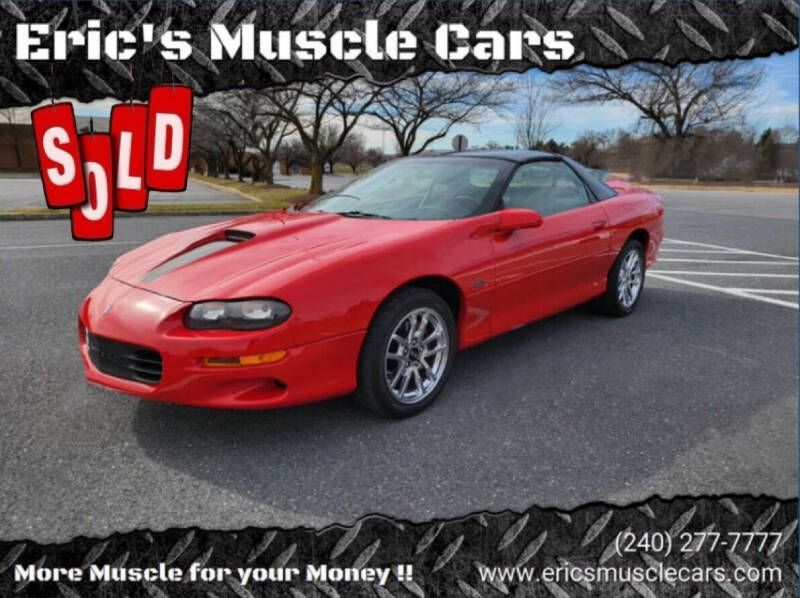 2002 Chevrolet Camaro for sale at Eric's Muscle Cars in Clarksburg MD