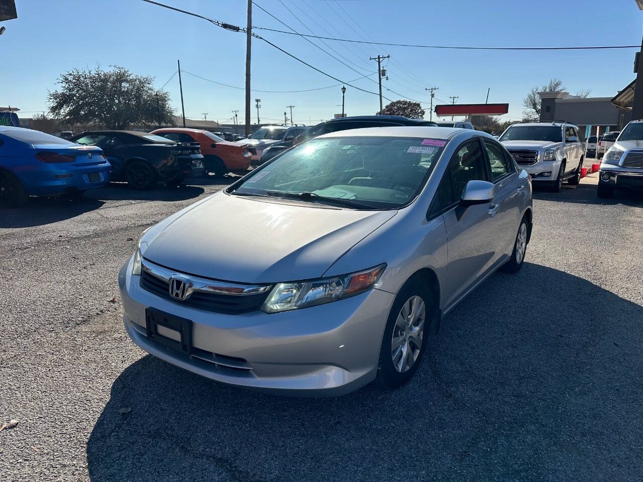 2012 Honda Civic for sale at Auto Haven Frisco in Frisco, TX