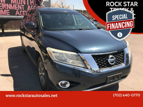 2013 Nissan Pathfinder for sale at ROCK STAR TRUCK & AUTO LLC in Las Vegas NV