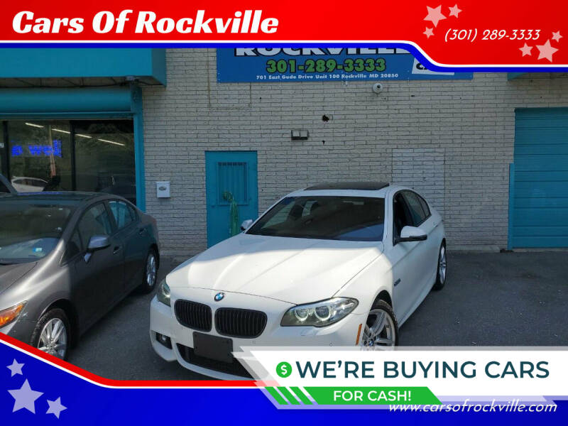 2015 BMW 5 Series for sale at Cars Of Rockville in Rockville MD