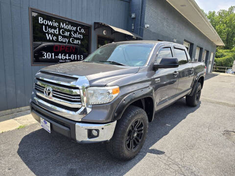 2016 Toyota Tundra for sale at Bowie Motor Co in Bowie MD