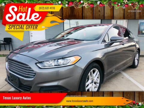 2014 Ford Fusion for sale at Texas Luxury Auto in Cedar Hill TX