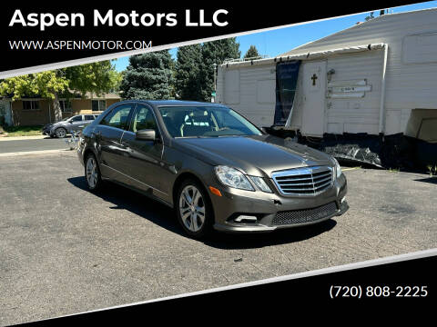 2011 Mercedes-Benz E-Class for sale at Aspen Motors LLC in Denver CO