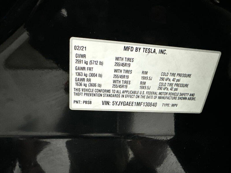 2021 Tesla Model Y Long Range