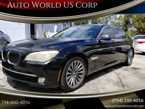 2012 BMW 7 Series for sale at Auto World US Corp in Plantation FL