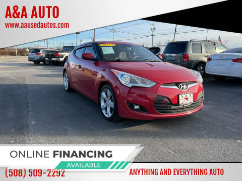 2013 Hyundai Veloster for sale at A&A AUTO in Fairhaven MA