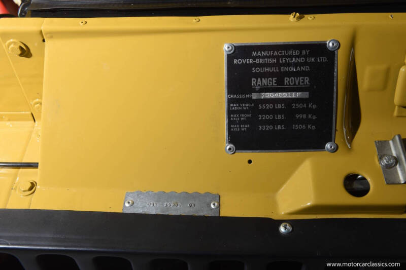 1978 Land Rover Range Rover