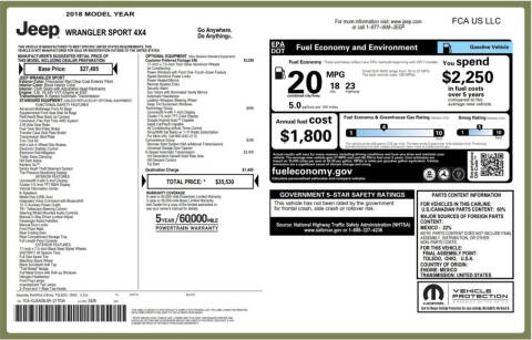 2018 Jeep Wrangler