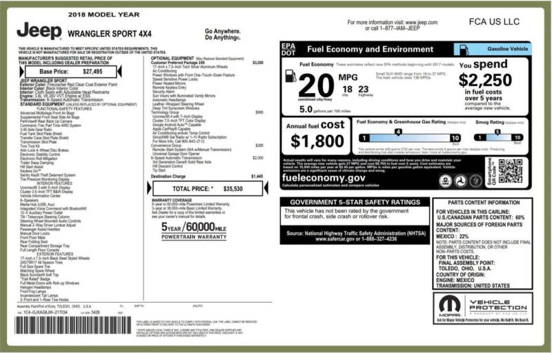 2018 Jeep Wrangler