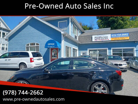 2010 Lexus IS 250 for sale at Pre-Owned Auto Sales Inc in Salem MA
