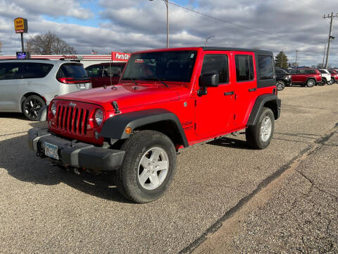2016 Jeep Wrangler Unlimited for sale at LITCHFIELD CHRYSLER CENTER in Litchfield MN
