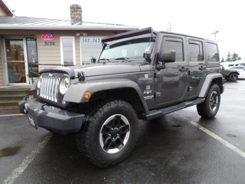 2016 Jeep Wrangler Unlimited for sale at WEST COAST CAR SALES in Salem OR