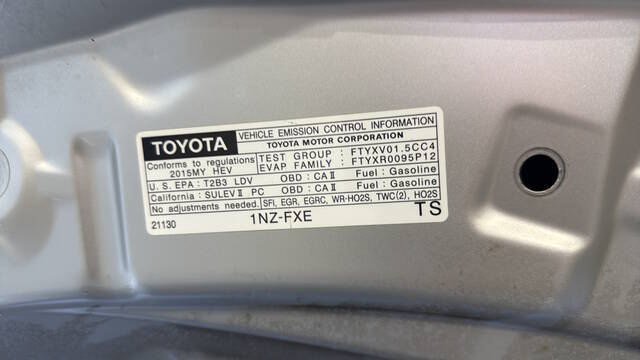 2015 Toyota Prius c One