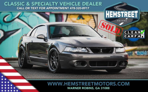 2003 Ford Mustang SVT Cobra for sale at Hemstreet Motors in Warner Robins GA