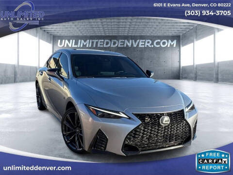 2023 Lexus IS 350 for sale at Unlimited Auto Sales in Denver CO