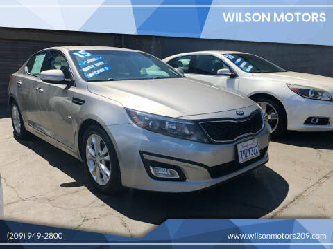 2015 Kia Optima for sale at WILSON MOTORS in Stockton CA