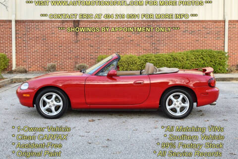 1999 Mazda MX-5 Miata for sale at Automotion Of Atlanta in Conyers GA