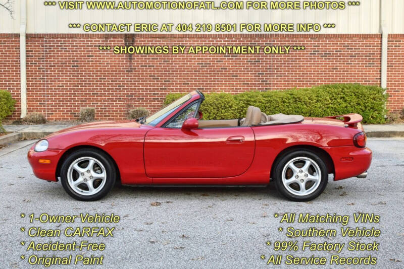 1999 Mazda MX-5 Miata for sale at Automotion Of Atlanta in Conyers GA