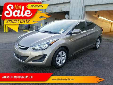 2016 Hyundai Elantra for sale at ATLANTIC MOTORS GP LLC in Houston TX