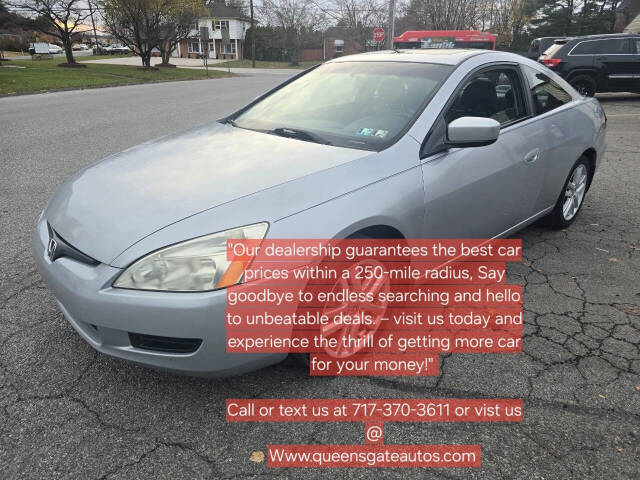 2003 Honda Accord for sale at QUEENSGATE AUTO SALES in York, PA