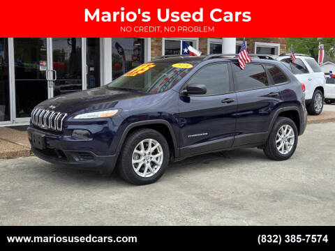 2015 Jeep Cherokee for sale at Mario's Used Cars - South Houston Location in South Houston TX