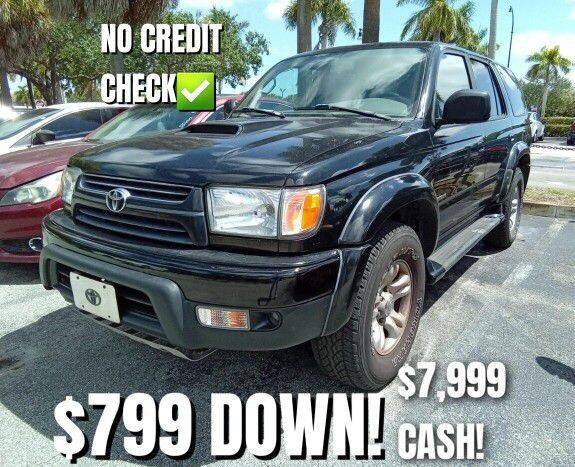 2002 Toyota 4Runner for sale at Blue Lagoon Auto Sales in Plantation FL