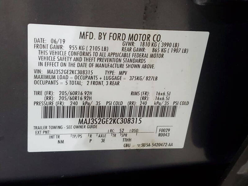 2019 Ford EcoSport SE