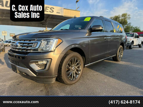 2021 Ford Expedition MAX for sale at C. Cox Auto Sales Inc in Joplin MO