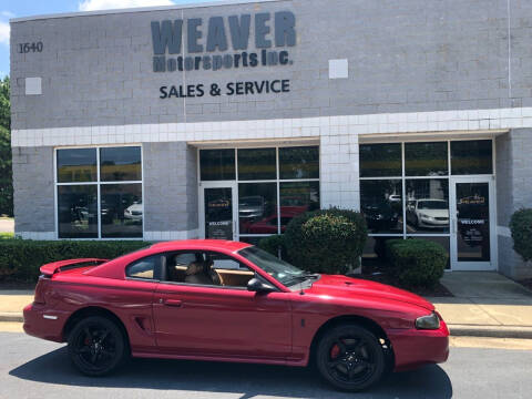 1998 Ford Mustang SVT Cobra for sale at Weaver Motorsports Inc in Cary NC