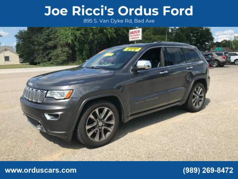 2018 Jeep Grand Cherokee for sale at Joe Ricci's Ordus Ford in Bad Axe MI