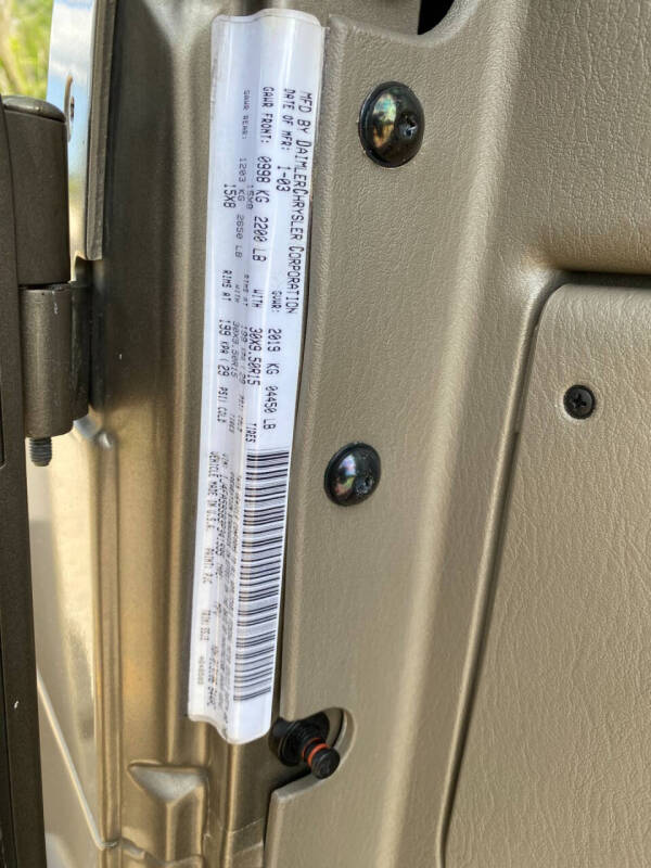 2003 Jeep Wrangler Sahara