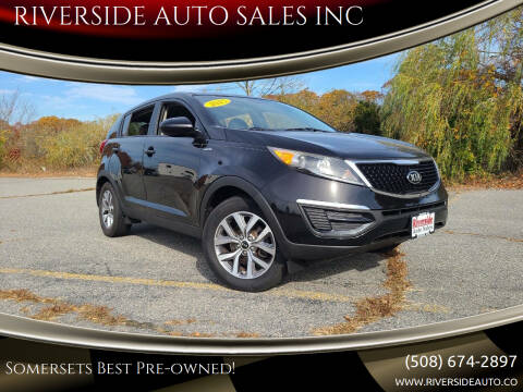 2015 Kia Sportage for sale at RIVERSIDE AUTO SALES INC in Somerset MA