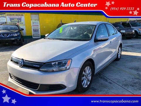 2013 Volkswagen Jetta for sale at Trans Copacabana Auto Center in Hollywood FL