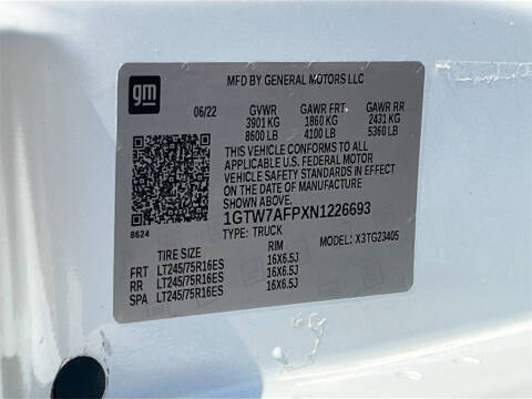 2022 GMC Savana 2500