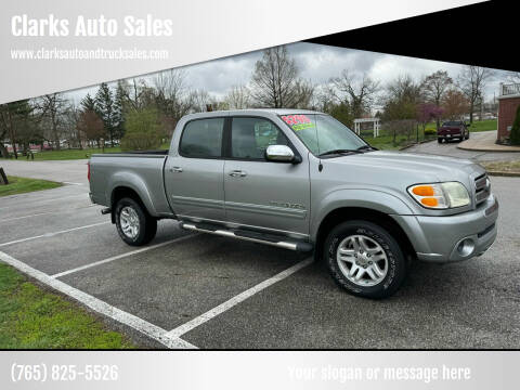 2004 Toyota Tundra for sale at Clarks Auto Sales in Connersville IN