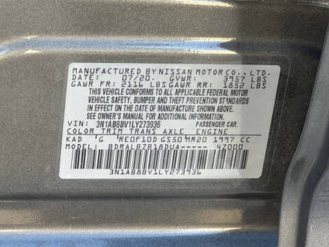 2020 Nissan Sentra S