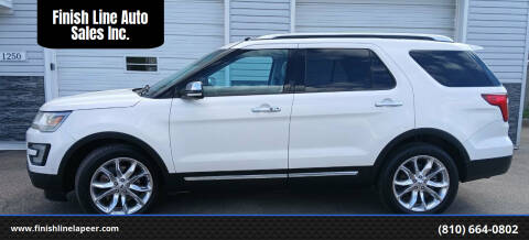 2016 Ford Explorer for sale at Finish Line Auto Sales Inc. in Lapeer MI