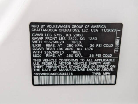 2024 Volkswagen Atlas SE