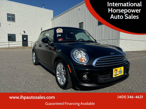 2013 MINI Hardtop for sale at International Horsepower Auto Sales in Warwick RI