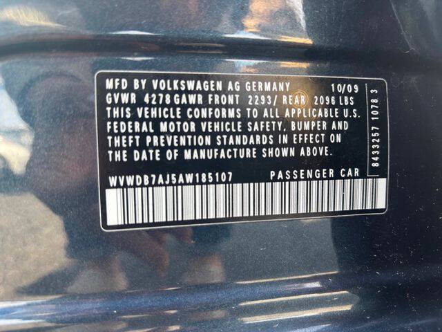 2010 Volkswagen Golf 2.5L PZEV