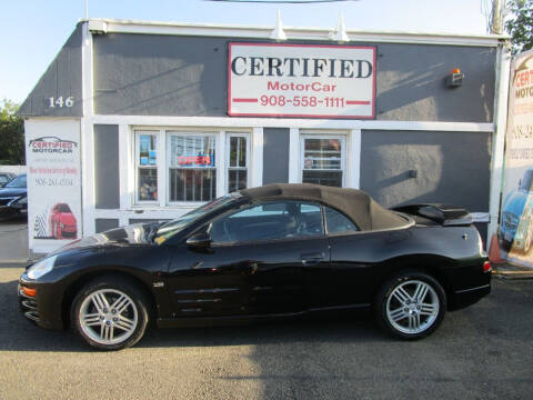2003 Mitsubishi Eclipse Spyder for sale at CERTIFIED MOTORCAR LLC in Roselle Park NJ