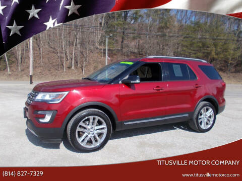 2017 Ford Explorer for sale at Titusville Motor Company in Titusville PA