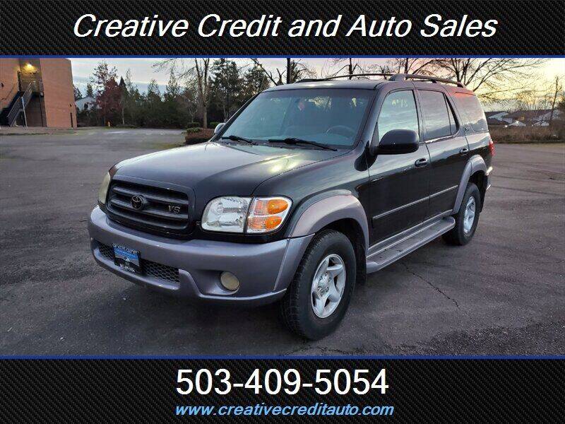 2002 Toyota Sequoia for sale at Creative Credit & Auto Sales in Salem OR