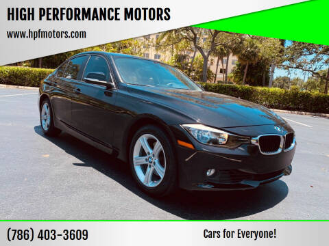 2015 BMW 3 Series for sale at HIGH PERFORMANCE MOTORS in Hollywood FL